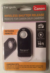 Targus Wireless Shutter Release - Infrared Remote For Canon DSLR Cameras - NEW