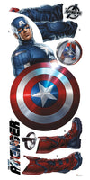 RoomMates RMK1908GM Avengers Captain America Peel and Stick Giant Wall Decal NEW