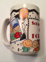 Me & My Big Ideas "Scrapbookers Do It For Keeps" 15 oz. Ceramic Mug - Brand New