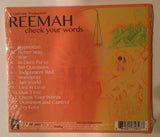 Reemah Check Your Words CD Feel Line Records 2012 Roots Reggae Brand New Sealed