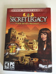 The Secret Legacy: A Kate Brooks Adventure (PC, 2010) Brand New Factory Sealed