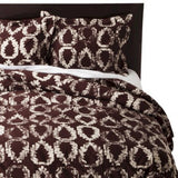 Nate Berkus 'Leaf Print' 3 Piece Duvet Cover Set - Size: Full/Queen Brand New