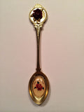 Vintage Christmas Rose Collectible Spoon 5.25"