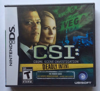 CSI: Crime Scene Investigation - Deadly Intent (Nintendo DS, 2009) Brand New