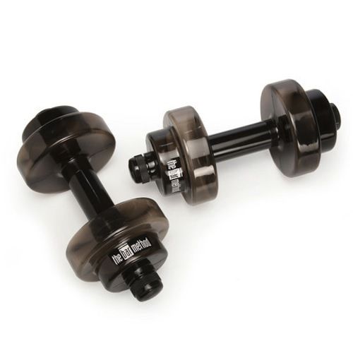 The Bar Method Water-Filled Dumbbell Weights - Color: Smoke - Brand New