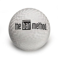 The Bar Method Black Logo 7" White Exercise Ball - Brand New