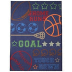 Circo Score! "Home Run Goal Touch Down" Area Rug 40" x 54" Brand New In Package