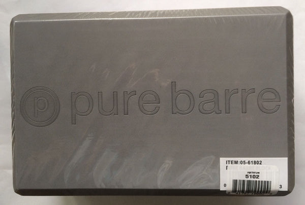 Pure Barre Yoga Block Grey - Brand New Sealed