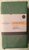 Threshold Ultra Soft King Flat Sheet Color: Green - Brand New Sealed