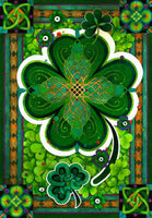 David Galchutt "shamrocks" Original Fine Art Oil Painting 7" x 10"