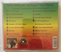 Ras Shiloh "Babylon You Doom" CD Shiloh B Records (1998) Roots Reggae New Rare!