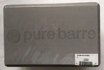 Pure Barre  Yoga Block - Grey  Measures Approx. 9" x 6" x 4"  Brand New Sealed